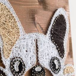 French Bulldog String Art Wood Sign, Custom Dog Decor - thumbnail 3