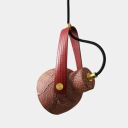 Pera Ceramic Pendant With Fire-Hose Strap Red Iron 6 - thumbnail 3