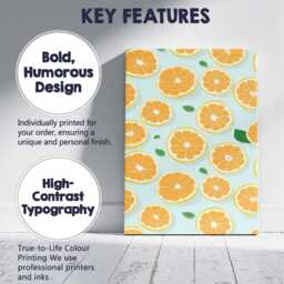 Fresh Orange Slice Citrus Repeat Pattern Canvas Wall Art Print Decor Picture Ready To Hang - thumbnail 2