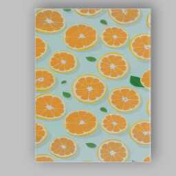 Fresh Orange Slice Citrus Repeat Pattern Canvas Wall Art Print Decor Picture Ready To Hang - thumbnail 1