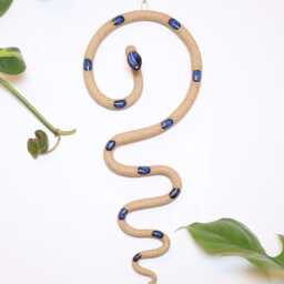 Ceramic Wall Snake, Medium By Carter + Rose - thumbnail 4