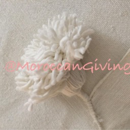 "Moroccan Pom Blanket - Throw With Blanket Bed Spread Bedding Cotton /79""Wx118" - thumbnail 3