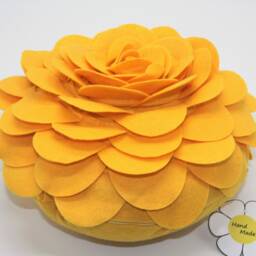3D Flower Pillow - Handmade Accent Couch & Living Riom Decor - thumbnail 3