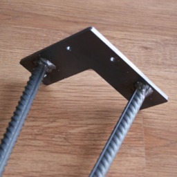 4x Rebar Hairpin Legs 12 Mm Rod - 1/2 Inches All Sizes - Diy, Furniture Feet, Bench - Set Of 4 - thumbnail 3