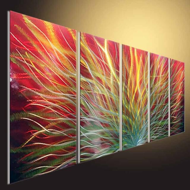 Abstract Metal Wall Art Sculpture, Contemporary Aluminum Artwork - image 1