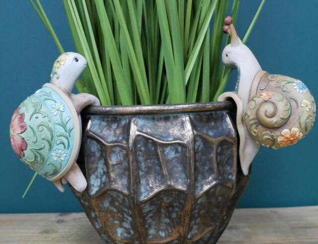 Tortoise & Snail Pot Hangers - Animal Colourful Unusual Hanger - image 1