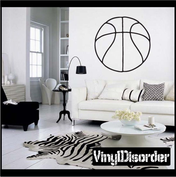 Basketball Vinyl Wall Decal Or Car Sticker - Basketballst014Et - image 1