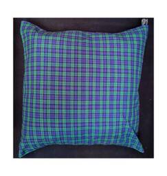 Blue Tartan Cushion Cover Fits 18 - thumbnail 1