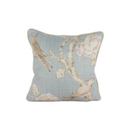 Zoffany - Woodville La Seine Classic Bird & Blossom Chinoiserie Cushion Cover Handmade Throw Pillow Designer Home Decor - thumbnail 2