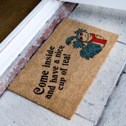 Come Inside & Have A Cup Of Tea Labyrinth Doormat - Worm Rug Film Of Quote Fandom Funny Gift - thumbnail 3