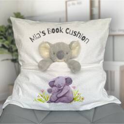 Children's Reading Cushion, Personalised Cushions, Children's, Koala Soft Toy Gift - thumbnail 1