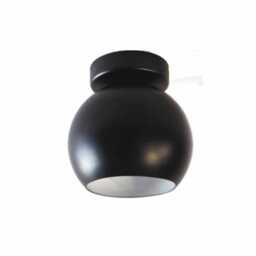 Ball - Minimalist Black Ball Flush Mount Light Stylish Ceiling Fixture For White Interior Ambiance - thumbnail 3