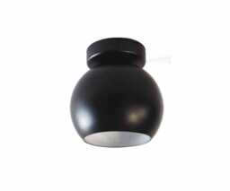 Ball - Minimalist Black Ball Flush Mount Light Stylish Ceiling Fixture For White Interior Ambiance - thumbnail 1