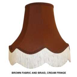 Brown Taupe Mushroom Fabric Lampshade Handmade For Table Floor Standard Lamp Bases Wall Light Fixtures Chandeliers - thumbnail 2