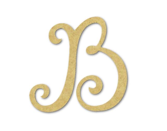 Unfinished Wooden Letter B - Diy Wall Decor For Nursery, Baby Room, Wedding Sign - image 1