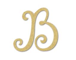 Unfinished Wooden Letter B - Diy Wall Decor For Nursery, Baby Room, Wedding Sign - thumbnail 1
