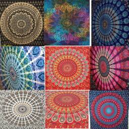 Mandala Wall Tapestry Assorted Wholesale Lot Handmade Hanging Bedspread Psychedelic Tapestries Decor Art Twin