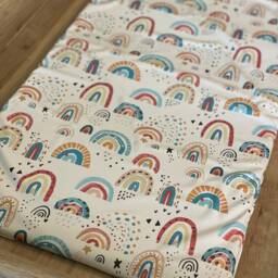Rainbow Baby Travel Changing Mat, Rainbow Change Mat, Foldable Changing Baby Mat - thumbnail 2