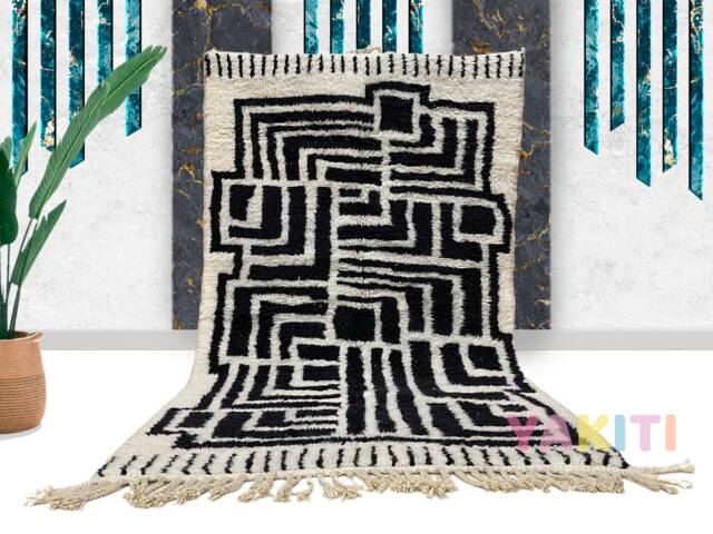 Beautiful Moroccan Rug - Authentic Handmade Genuine Wool Made To Order Berber Style Free Worldwide Shipping Shag Area Rug - image 1