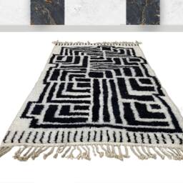 Beautiful Moroccan Rug - Authentic Handmade Genuine Wool Made To Order Berber Style Free Worldwide Shipping Shag Area Rug - thumbnail 2