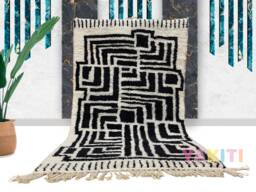 Beautiful Moroccan Rug - Authentic Handmade Genuine Wool Made To Order Berber Style Free Worldwide Shipping Shag Area Rug