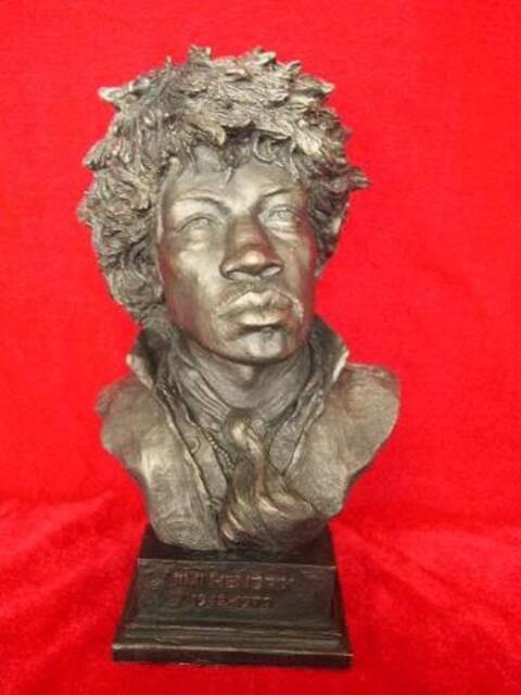 Jimi Hendrix Limited Edition Bronzed Bust, Legends Forever Collectible - image 1