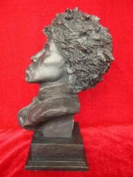 Jimi Hendrix Limited Edition Bronzed Bust, Legends Forever Collectible - thumbnail 2