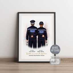 Police Gift, Work Best Friend, Personalised Gift For Work Law Enforcement - thumbnail 3