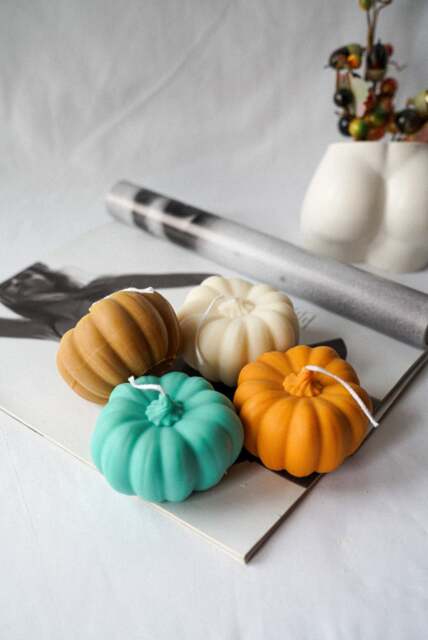 Whispering Woods Pumpkin Candle Vegan Soy Wax Autumn Decor - image 1