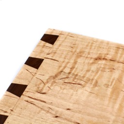 Handmade Dovetailed Wood Step Stool Curly Maple & Black Walnut - thumbnail 4