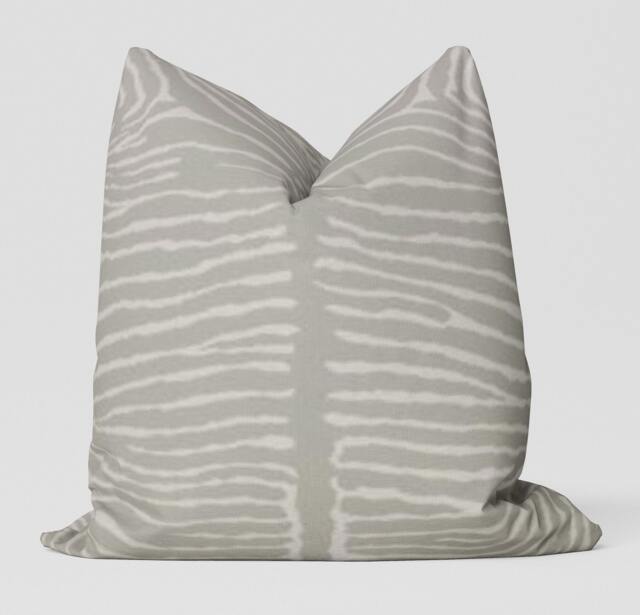 Le Zebra Pillow Cover/ Birch