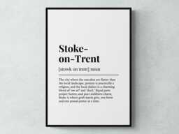 Stoke-On-Trent Funny Definition Staffordshire Gift Wall Art Print - thumbnail 1