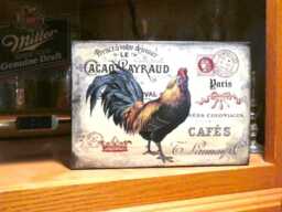 Farmhouse Rooster Plaque Paris French Country Decor - thumbnail 1