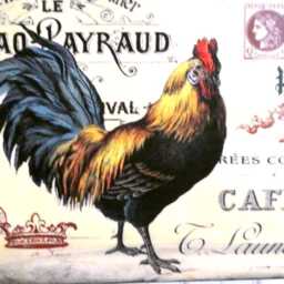 Farmhouse Rooster Plaque Paris French Country Decor - thumbnail 3