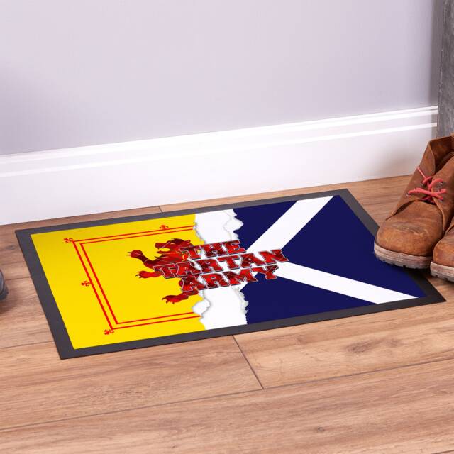 Scotland - Door Mat 60cm X 40cm Pet Counter Mouse Football Tartan Army Design - image 1