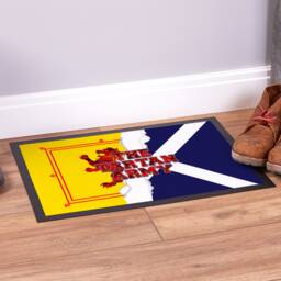 Scotland - Door Mat 60cm X 40cm Pet Counter Mouse Football Tartan Army Design - thumbnail 1