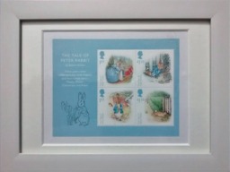 Beatrix Potter, Peter Rabbit Stamps, Mint, Framed For 150Th Anniversary Of Her Birth - thumbnail 1