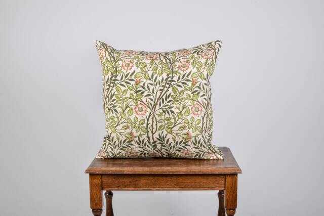 Sweet Briar William Morris Linen Cushion Cover, Floral Pillow - image 1