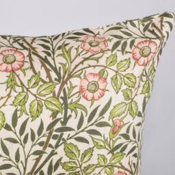 Sweet Briar William Morris Linen Cushion Cover, Floral Pillow - thumbnail 3