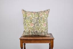Sweet Briar William Morris Linen Cushion Cover, Floral Pillow