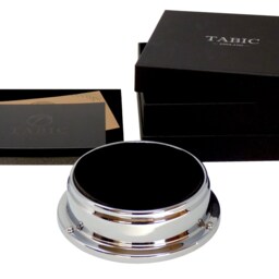 Tabic Prestige Thermometer in Chrome With A Jet Black Dial, Heavy Brass Case - 1/2Kg , Electroplated Chromium, Handmade in England - thumbnail 4