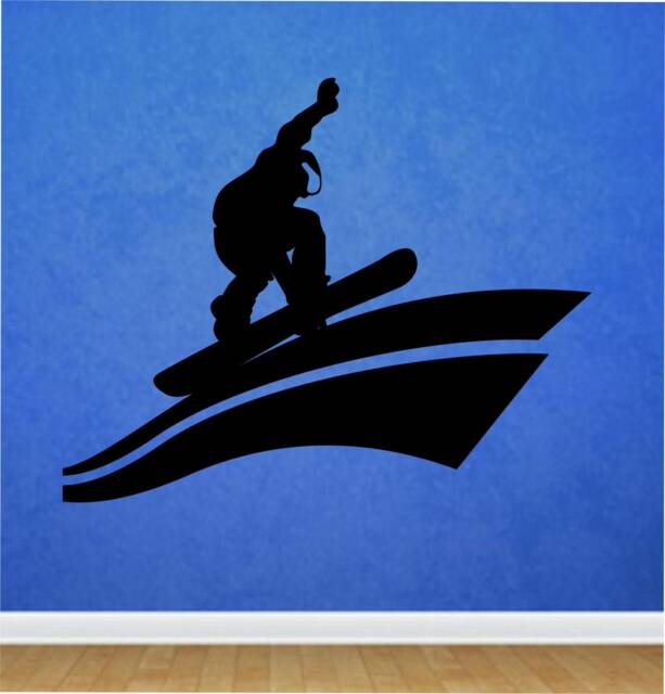 Snowboarder Vinyl Wall Decal Sports Bedroom Decor - image 1