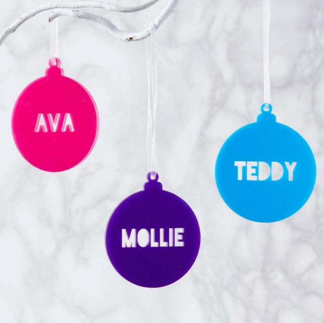 Personalised Christmas Bauble Decoration - image 1