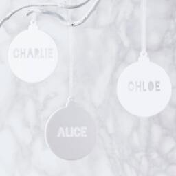 Personalised Christmas Bauble Decoration - thumbnail 4
