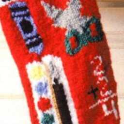 Personalized Hand Knitted Christmas Stocking - thumbnail 2