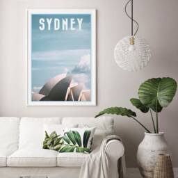 Sydney Opera House Vintage Travel Poster, Retro Australia Print - thumbnail 3