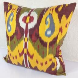 Hand Dyed Ikat Pillow Cover - thumbnail 3
