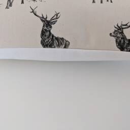 "Cushion Cover in Milton & Manor Grey Stag Parade 14"" 16"" 18"" 20" - thumbnail 2