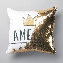 Personalised Children's Princess Crown Sequin Cushion - thumbnail 1