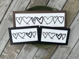Custom Kids Drawing Heart Sign Laser Cut Wood Keepsake
